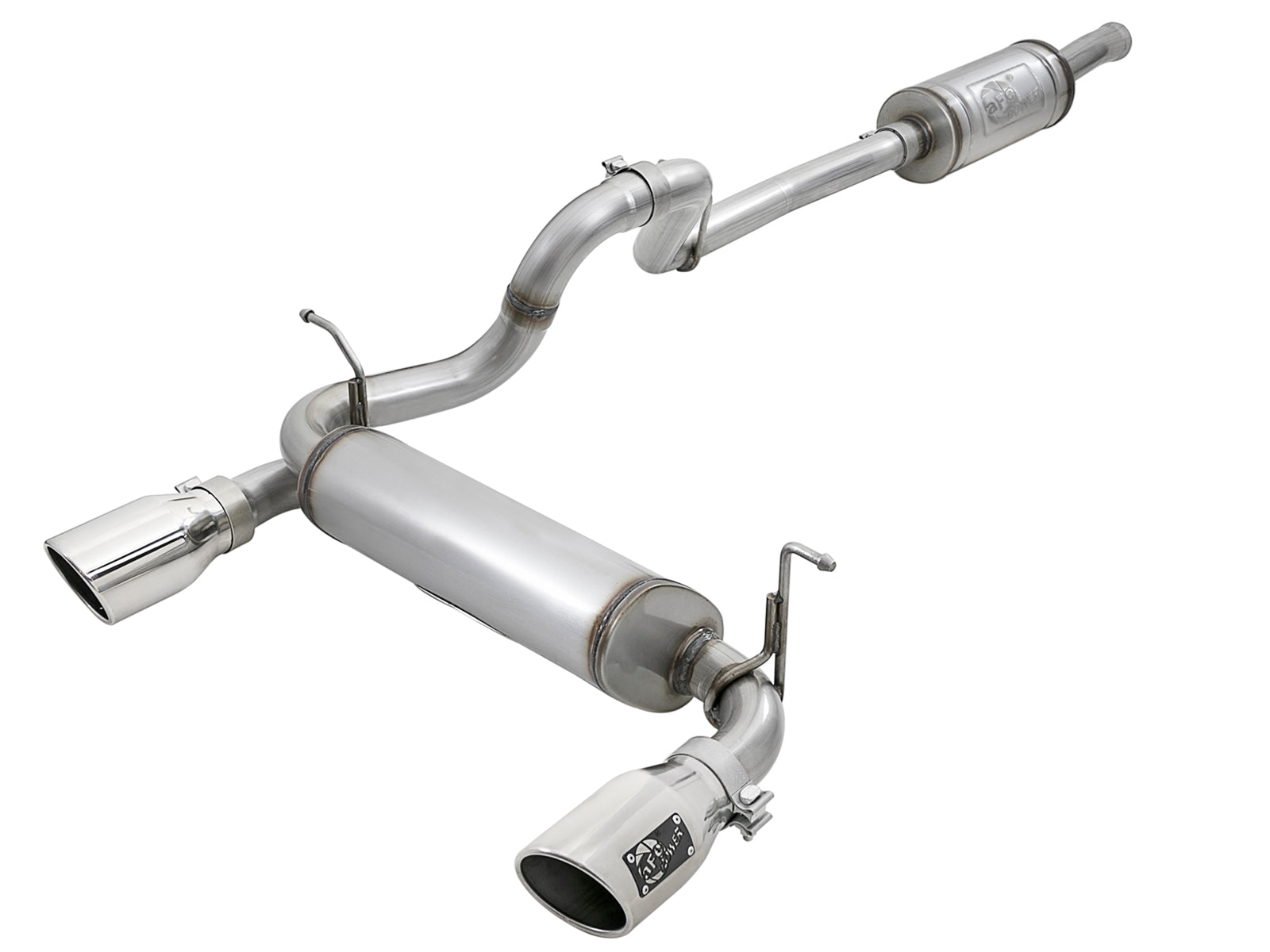 aFe 2.5in 409 SS D&S Cat-Back Exhaust Jeep Wrangler JL V6 (18+) (49-48066-P)