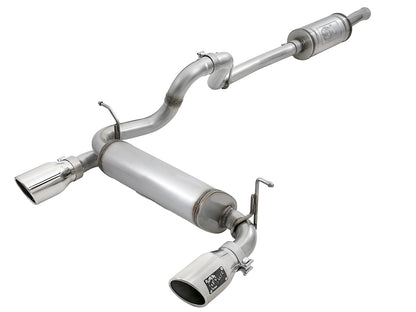 aFe 2.5in 409 SS D&S Cat-Back Exhaust Jeep Wrangler JL V6 (18+) (49-48066-P)