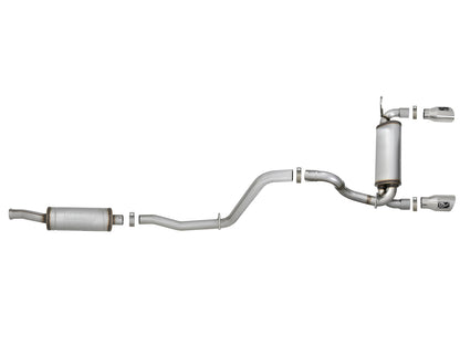 aFe 2.5in 409 SS D&S Cat-Back Exhaust Jeep Wrangler JL V6 (18+) (49-48066-P)