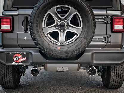 aFe 2.5in 409 SS D&S Cat-Back Exhaust Jeep Wrangler JL V6 (18+) (49-48066-P)