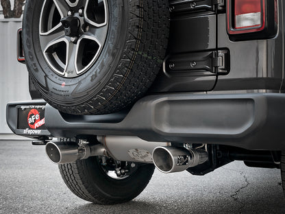 aFe 2.5in 409 SS D&S Cat-Back Exhaust Jeep Wrangler JL V6 (18+) (49-48066-P)