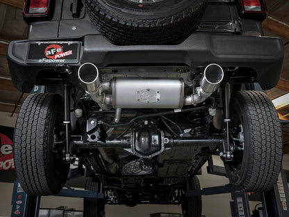 aFe 2.5in 409 SS D&S Cat-Back Exhaust Jeep Wrangler JL V6 (18+) (49-48066-P)