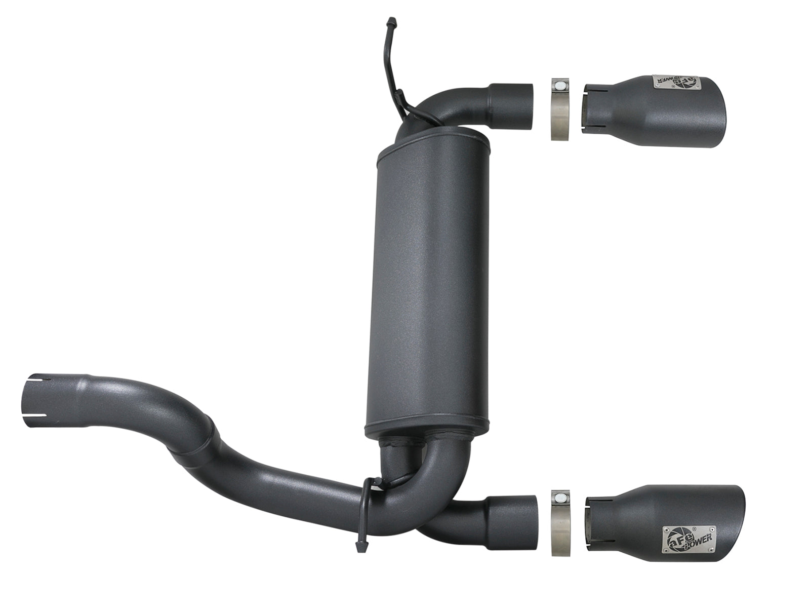 aFe 2.5in 409 SS Axle-Back Exhaust | Jeep Wrangler JL V6 3.6L (18+) (49-48067-B)