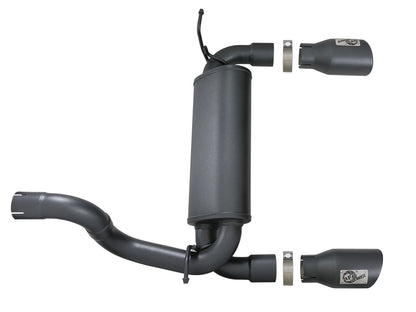 aFe 2.5in 409 SS Axle-Back Exhaust | Jeep Wrangler JL V6 3.6L (18+) (49-48067-B)