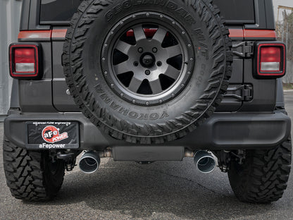 aFe 2.5in 409 SS Axle-Back Exhaust | Jeep Wrangler JL V6 3.6L (18+) (49-48067-B)