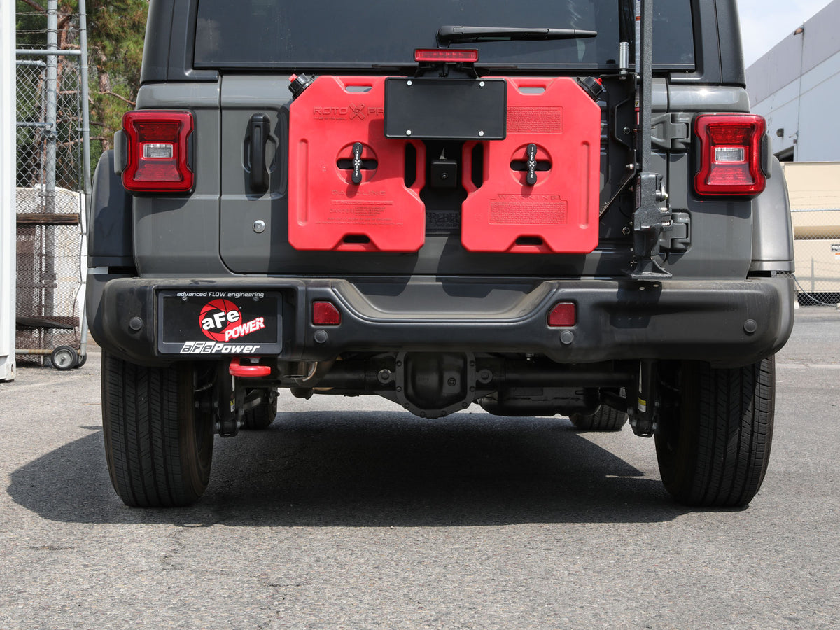 aFe MACH Force-Xp 409 SS Axle-Back Exhaust Jeep Wrangler L4-2.0T/V6-3.6L (18-20) (49-48070-1)