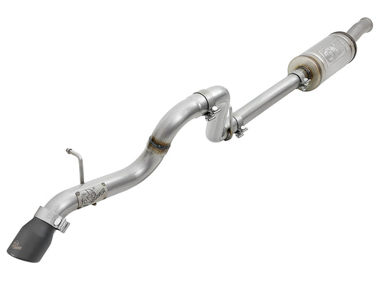 aFe 2.5in SS Axle-Back Hi-Tuck Exhaust w/Black Tip | Jeep Wrangler JL V6 3.6L (18-19) (49-48075-B)