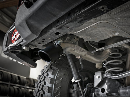 aFe 2.5in SS Axle-Back Hi-Tuck Exhaust w/Black Tip | Jeep Wrangler JL V6 3.6L (18-19) (49-48075-B)
