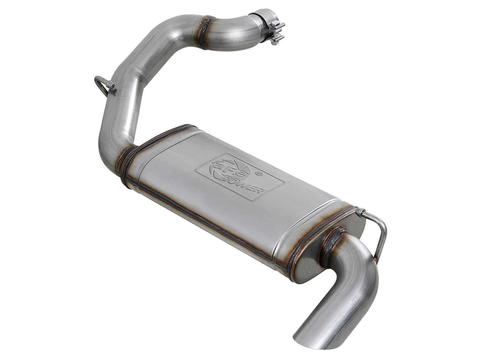 aFe 3in 409 Stainless Steel Axle-Back Hi-Tuck Exhaust System | Jeep Wrangler JL 18-20 (49-48080)