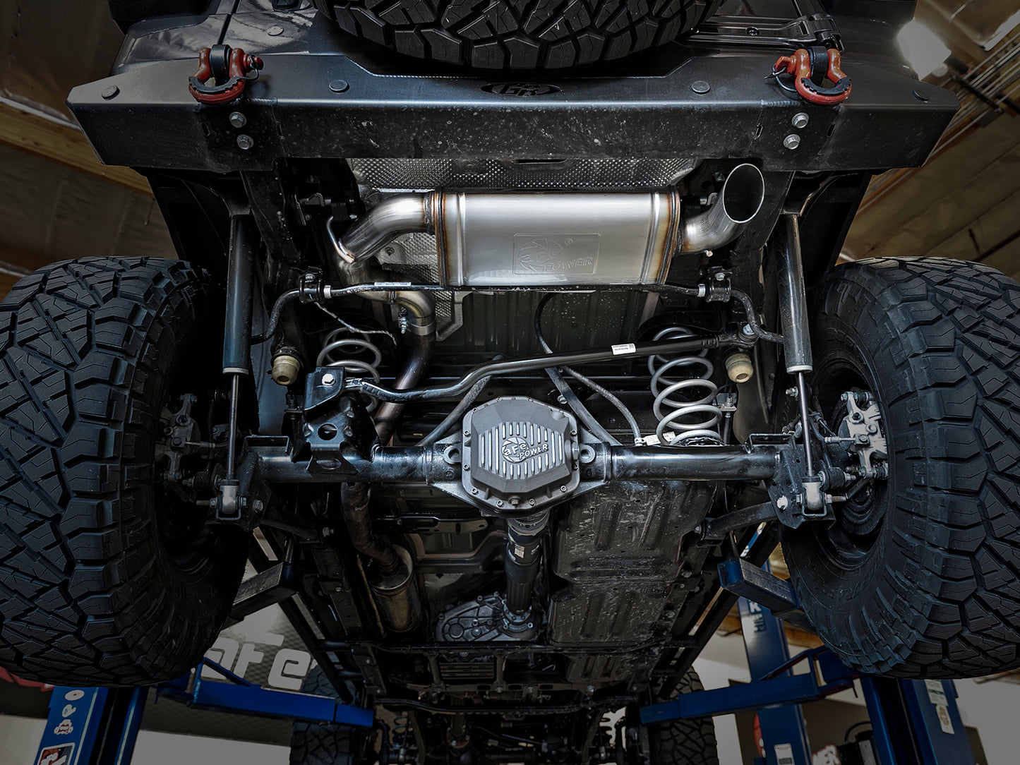 aFe 3in 409 Stainless Steel Axle-Back Hi-Tuck Exhaust System | Jeep Wrangler JL 18-20 (49-48080)