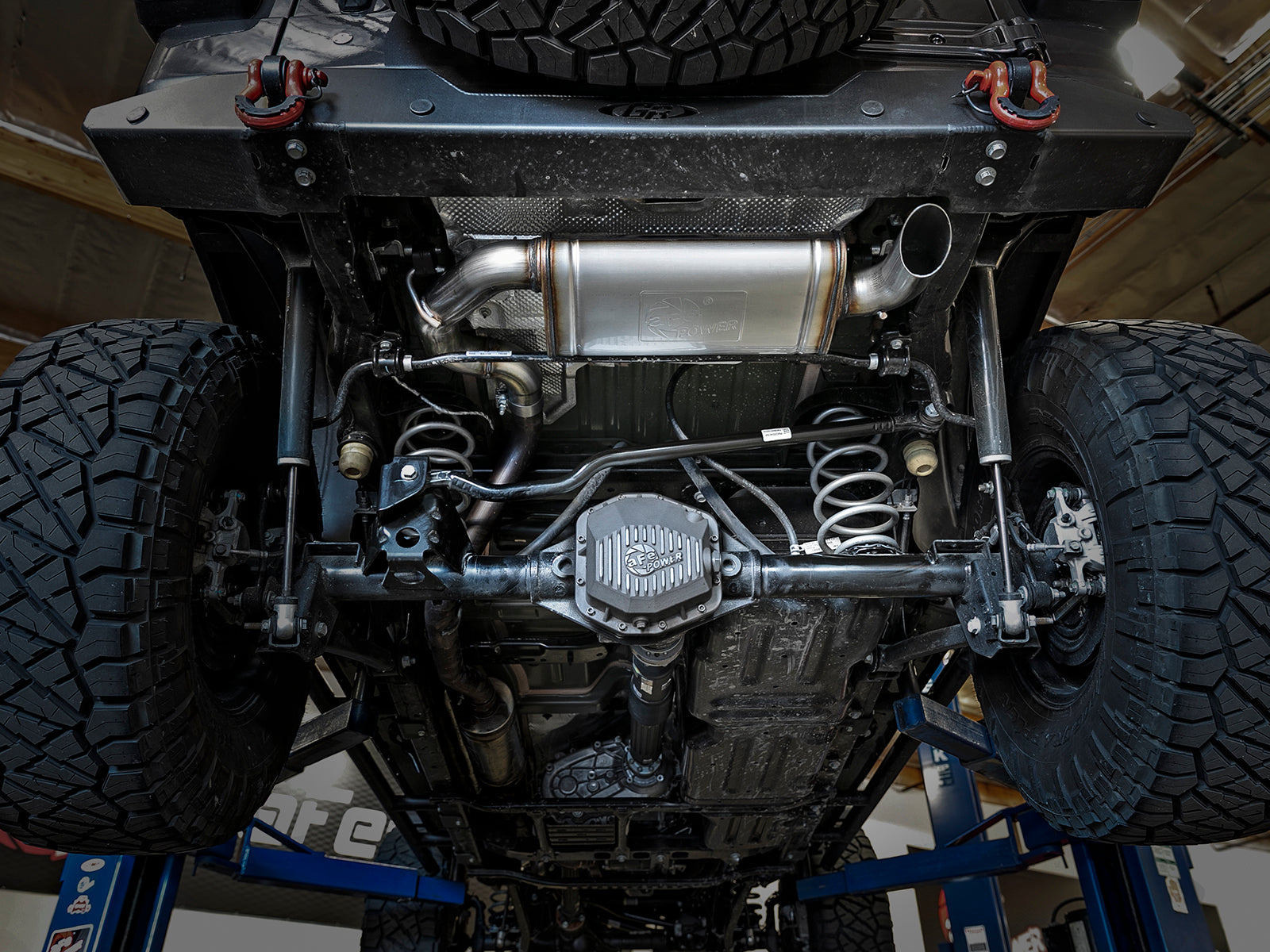 aFe 3in 409 Stainless Steel Axle-Back Hi-Tuck Exhaust System | Jeep Wrangler JL 18-20 (49-48080)