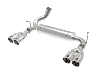 aFe 2.5in SS Axle-Back Exhaust Polished | Jeep Wrangler JK V6 3.6L/3.8L (07-18) (49-48086-P)