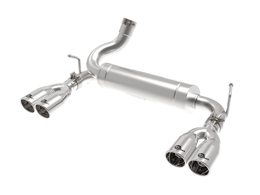 aFe 2.5in SS Axle-Back Exhaust Polished | Jeep Wrangler JK V6 3.6L/3.8L (07-18) (49-48086-P)