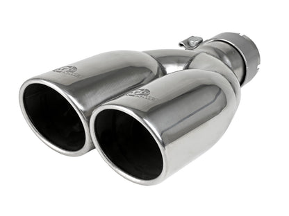 aFe 2.5in SS Axle-Back Exhaust Polished | Jeep Wrangler JK V6 3.6L/3.8L (07-18) (49-48086-P)