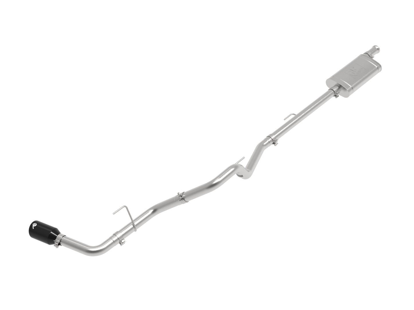 aFe 2.5in SS D&S Cat-Back Exhaust w/ Black Tip | Jeep Gladiator (20-21) (49-48089-B)