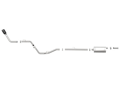 aFe 2.5in SS D&S Cat-Back Exhaust w/ Black Tip | Jeep Gladiator (20-21) (49-48089-B)