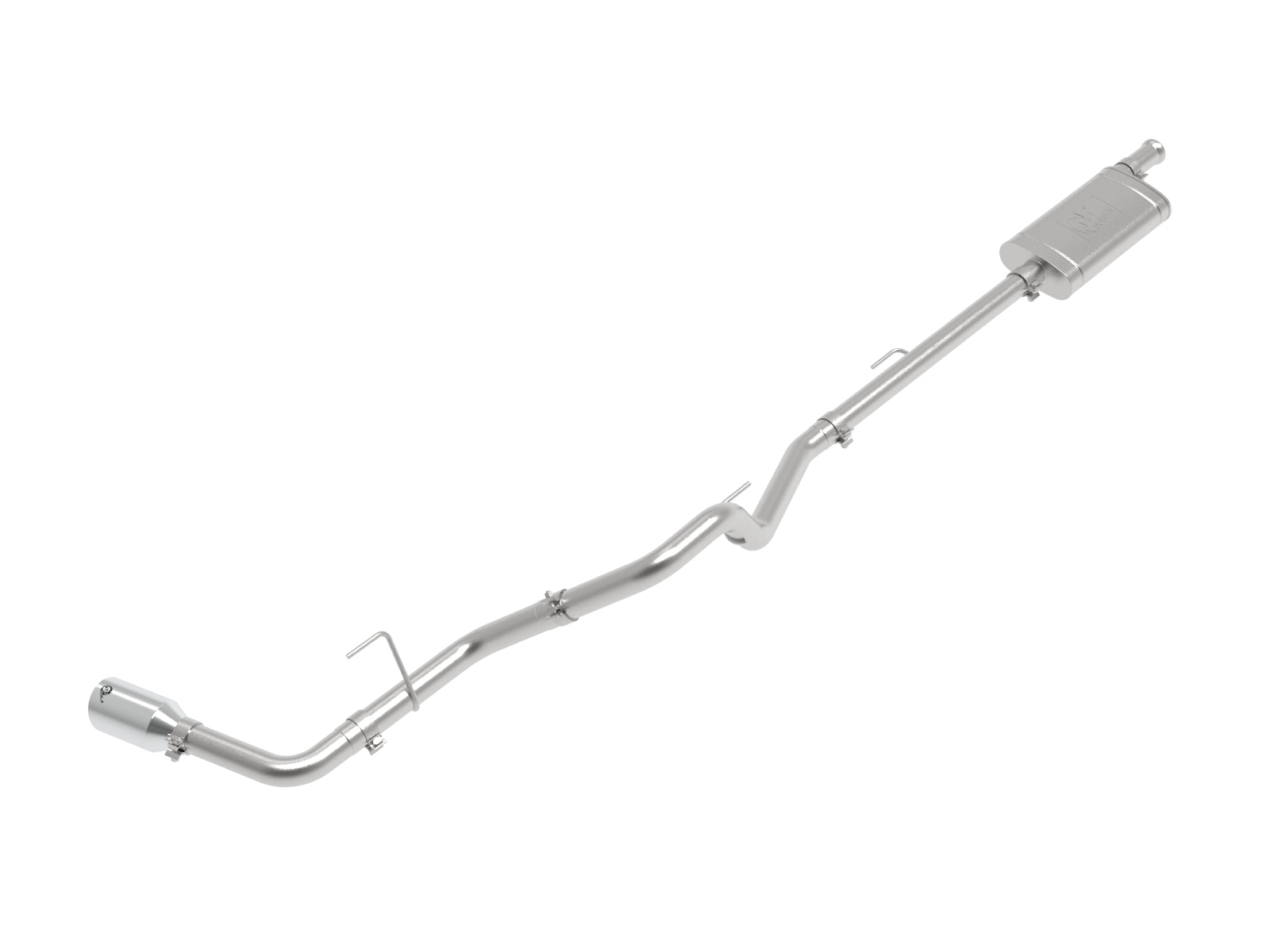 aFe 2.5in SS D&S Cat-Back Exhaust w/ Polished Tip | Jeep Gladiator (20-21) (49-48089-P)