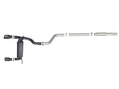 aFe 3in to 2.5in SS D&S Cat-Back Exhaust | Jeep Wrangler JL (18-21) (49-48096-B)