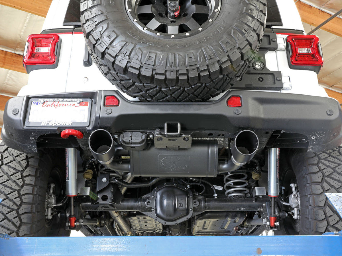 aFe 3in to 2.5in SS D&S Cat-Back Exhaust | Jeep Wrangler JL (18-21) (49-48096-B)