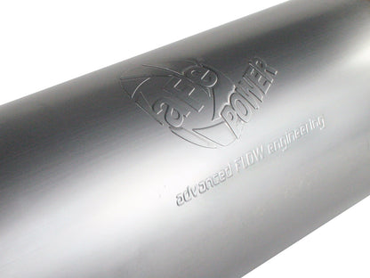 aFe MACH Force-Xp 409 Stainless Steel Muffler 4in ID In/Out 8in Dia | (49-91002)