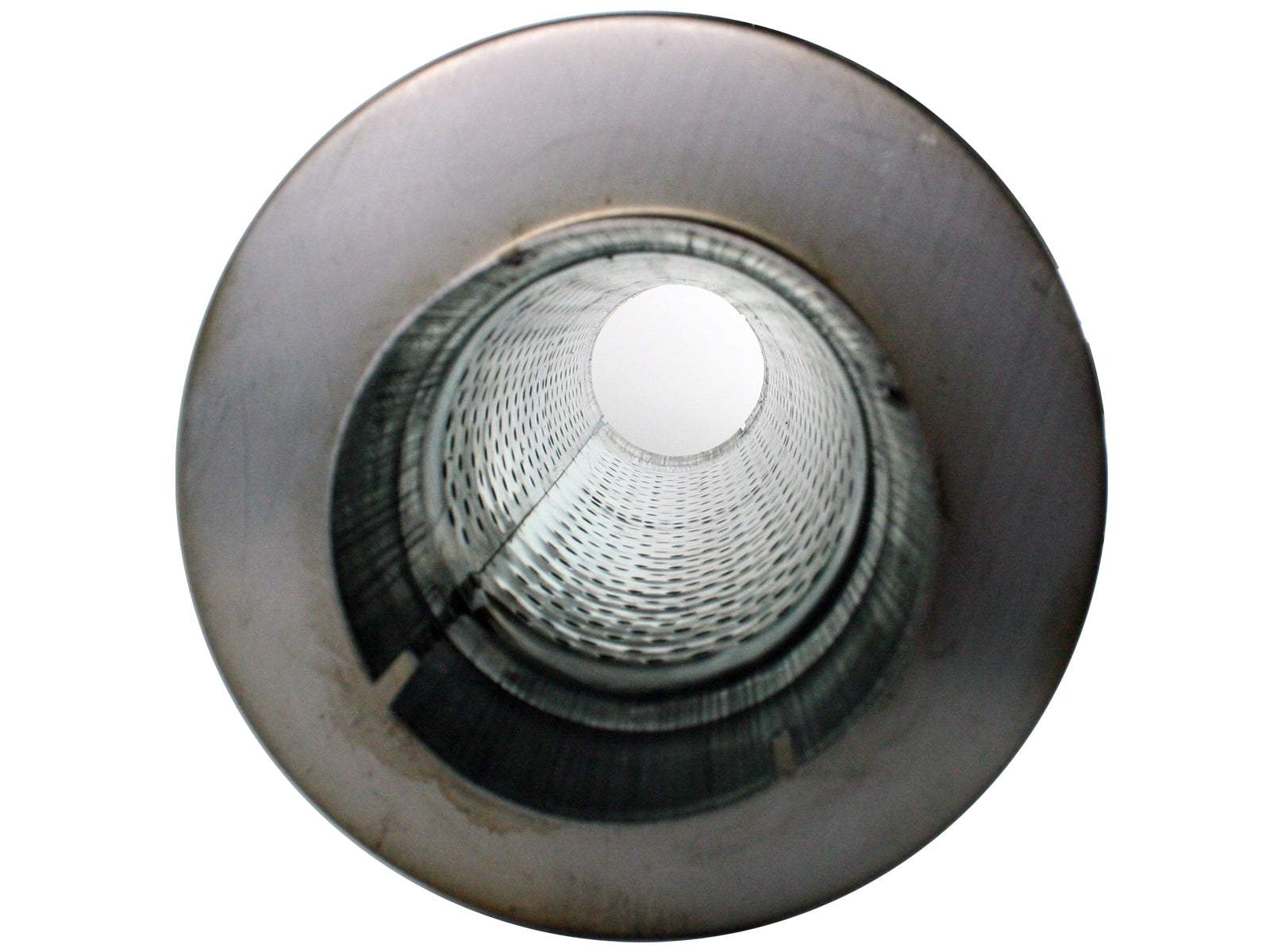 aFe MACH Force-Xp 409 Stainless Steel Muffler 4in ID In/Out 8in Dia | (49-91002)