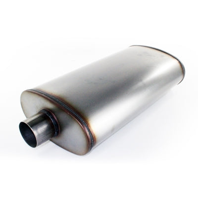 aFe MACH Force-Xp 409 Stainless Steel Muffler 3in In/Out 5x11 Body Brushed | (49-91010)