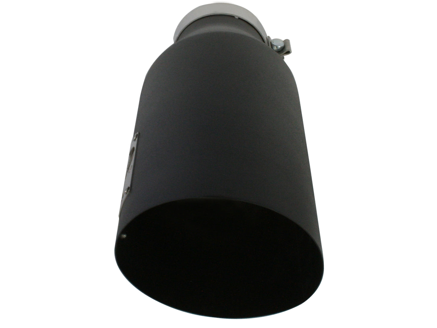 aFe MACH Force-Xp 409 Stainless Steel Clamp-On Exhaust Tip 4in x 7out x 18in Black | (49-92023-B)