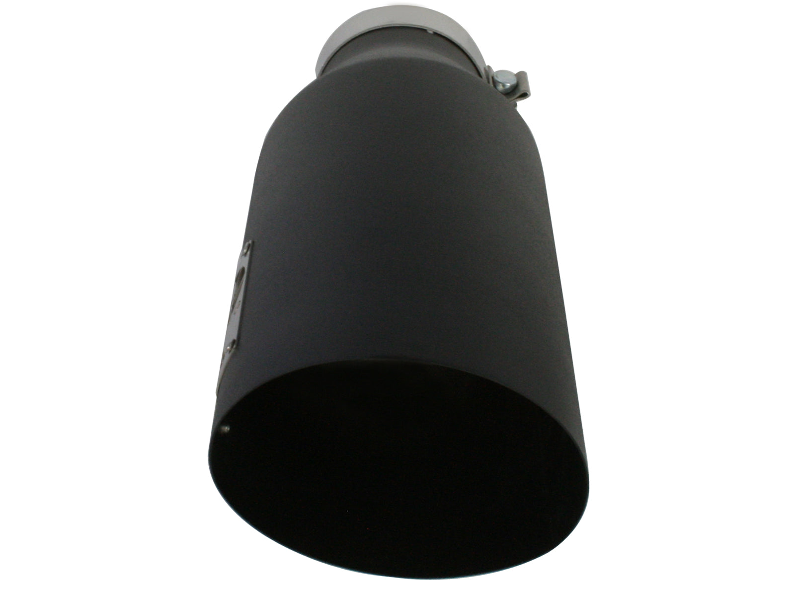 aFe MACH Force-Xp 409 Stainless Steel Clamp-On Exhaust Tip 4in x 7out x 18in Black | (49-92023-B)