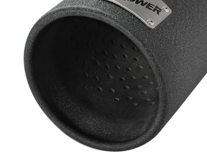 aFe MACH Force-Xp 409 3in x 4 Out Stainless Steel Clamp-on Exhaust Tip Black | (49-92043-B)