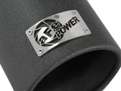 aFe MACH Force-Xp 409 3in x 4 Out Stainless Steel Clamp-on Exhaust Tip Black | (49-92043-B)