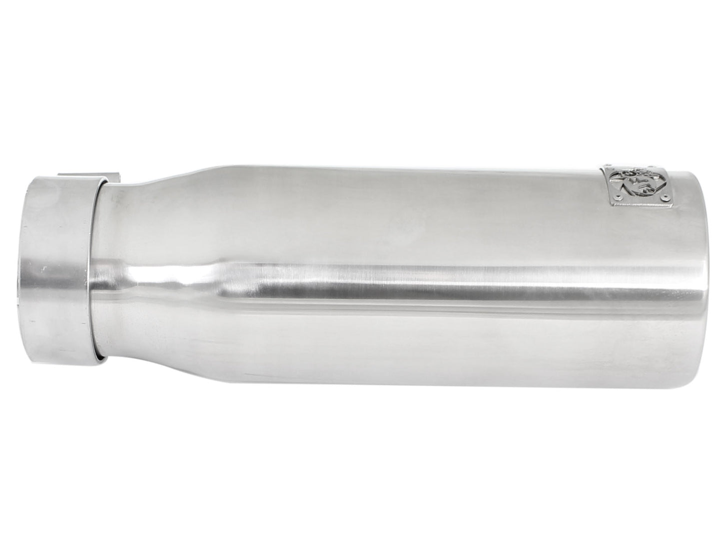 aFe MACH Force-Xp 304 SS Clamp-On Polished Exhaust Tip | 3in x 4in x 12in (49-92043-P)