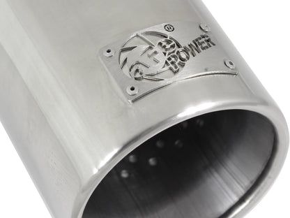 aFe MACH Force-Xp 304 SS Clamp-On Polished Exhaust Tip | 3in x 4in x 12in (49-92043-P)