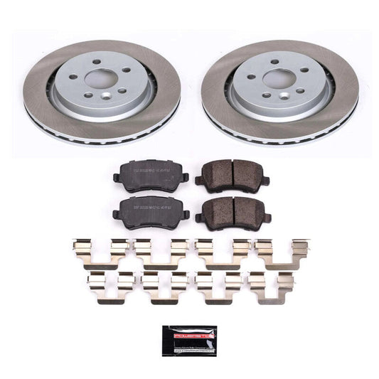 PowerStop 08-16 Volvo XC70 Rear Semi-Coated Rotor Kit (SC4702)