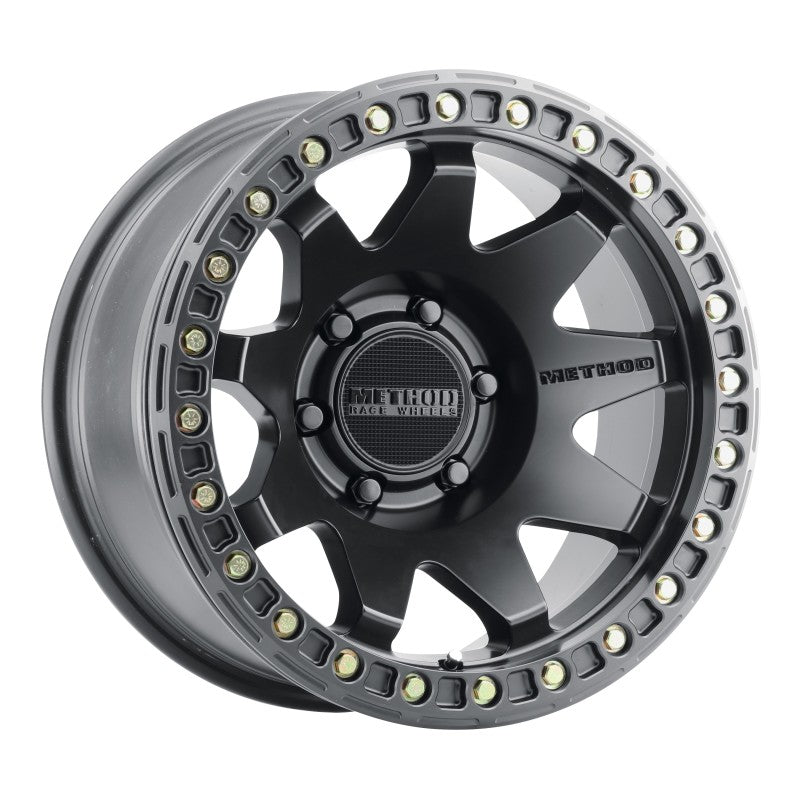 (set of 4) Method MR108 Beadlock Matte Black | 17x9" -44mm | 6x5.5in Wheel