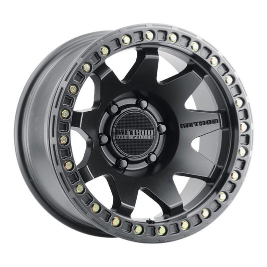 (set of 4) Method MR108 Beadlock Matte Black | 17x9" -44mm | 6x5.5in Wheel