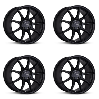 (set of 4) Enkei TS9 Black | 18x8.5" +40mm | 5x100mm Wheels