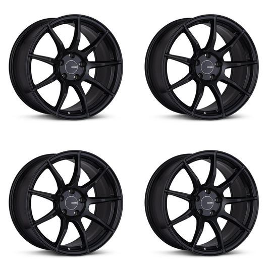 (set of 4) Enkei TS9 Black | 18x8.5" +40mm | 5x100mm Wheels