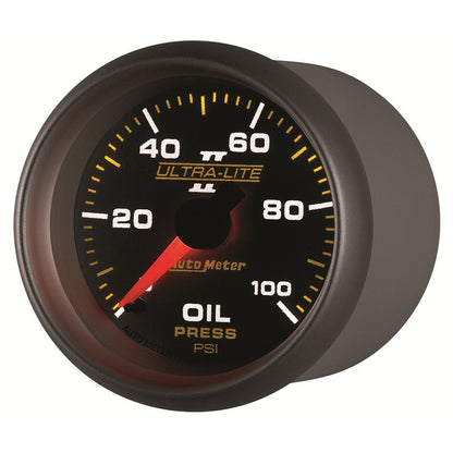 AutoMeter Ultra-Lite II 52mm 0-100 PSI Mechanical Oil Pressure Gauge (4921)