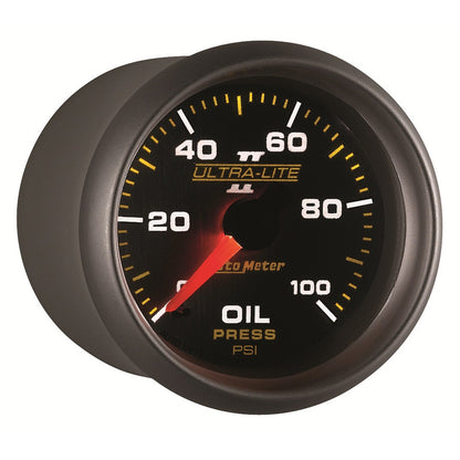AutoMeter Ultra-Lite II 52mm 0-100 PSI Mechanical Oil Pressure Gauge (4921)