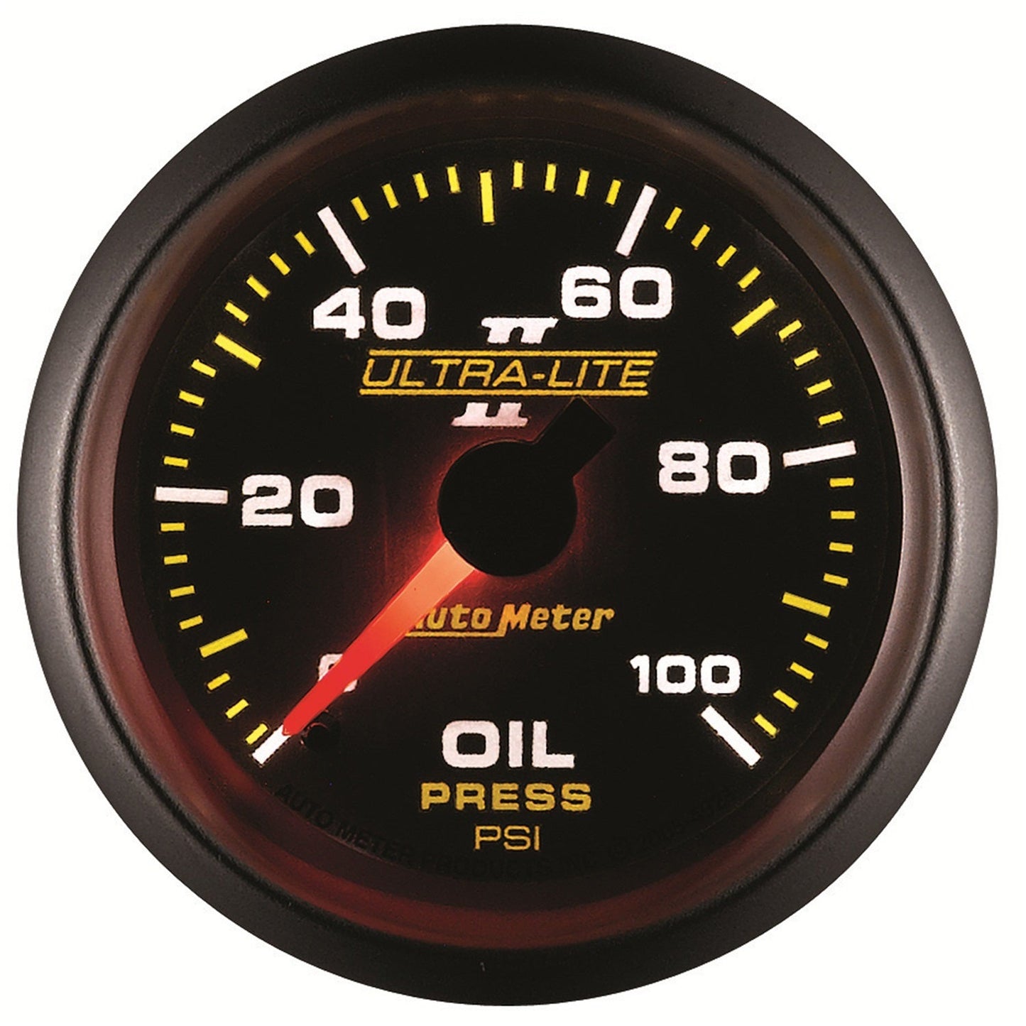 AutoMeter Ultra-Lite II 52mm 0-100 PSI Mechanical Oil Pressure Gauge (4921)