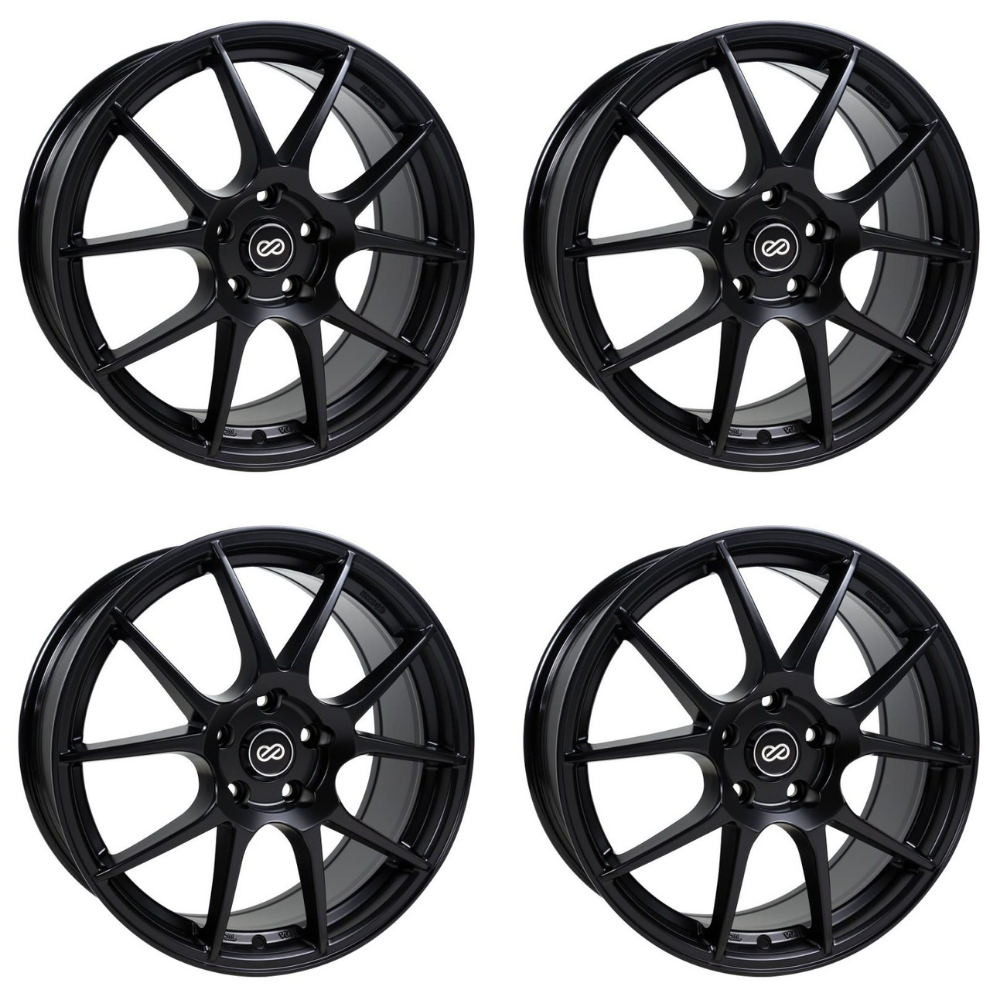 (set of 4) Enkei YS5 Black | 16x7" +38mm | 5x114.3mm Wheel