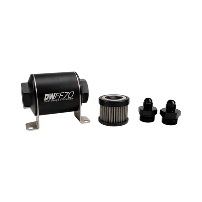 Deatschwerks Universal 70mm 10 Micron Fuel Filter Kit (8-03-070-010K-10/-38/-516/-6/-8)