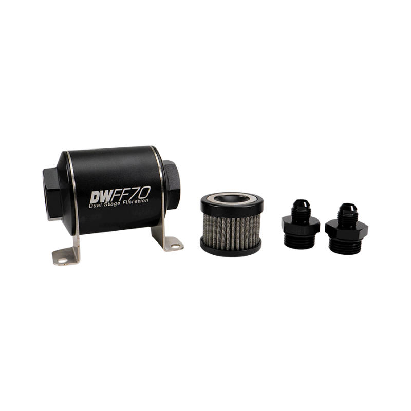 DeatschWerks Universal 70mm 40 Microns Fuel Filter Kit (8-03-070-040K-10/-38/-516/-6/-8)