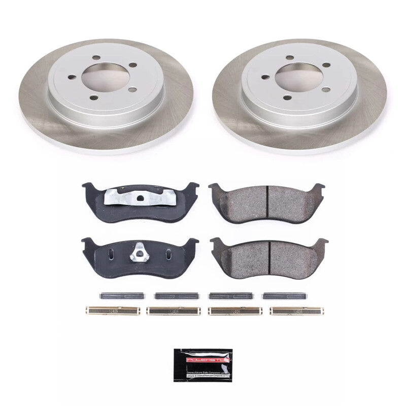 PowerStop 02-06 Mercury Mountaineer Rear Semi-Coated Rotor Kit (SC3150)