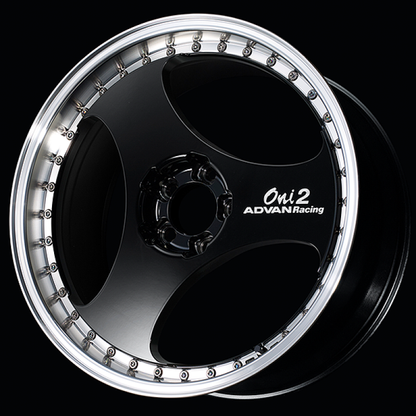 Advan ONI2 Progressive Machining/Racing Gloss Black | 20x10.5" +32mm | 5x112mm Wheels