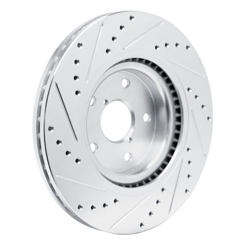R1 Concepts Drilled & Slotted Silver Rotor | Subaru Impreza Outback WRX (631-13049R)