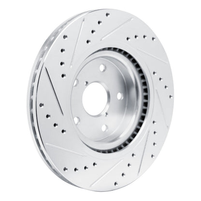 R1 Concepts Drilled & Slotted Silver Rotor | Subaru Impreza Outback WRX (631-13049R)
