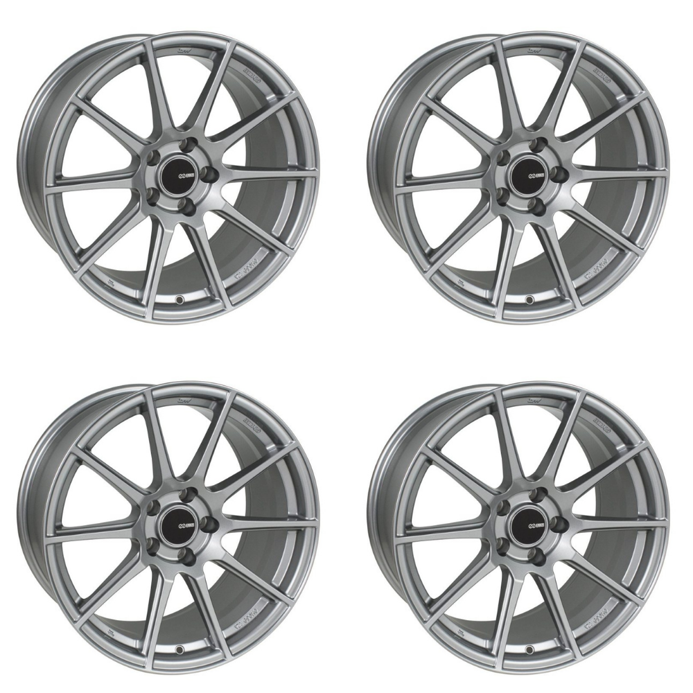 (set of 4) Enkei TS10 Storm Gray | 18x10.5" +25mm | 5x114.3mm Wheel