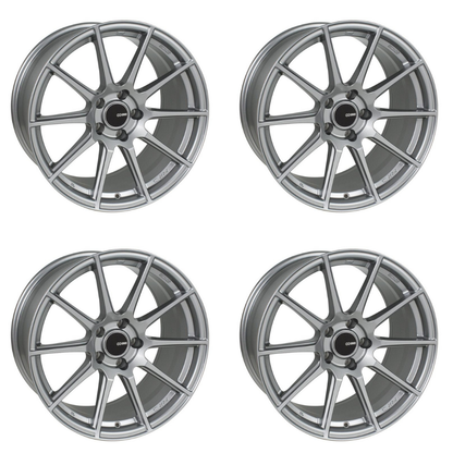 (set of 4) Enkei TS10 Storm Gray | 18x10.5" +25mm | 5x114.3mm Wheel