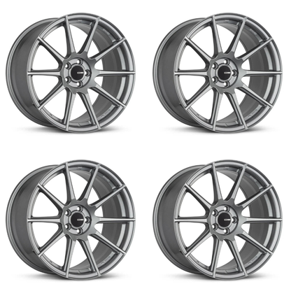 (set of 4) Enkei TS10 Grey | 18x8" +45mm | 5x100mm Wheels